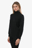 Hermès Black Cashmere Turtleneck Sweater Size 35