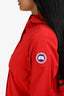 Canada Goose Red Logo Midi Rain Jacket Size S