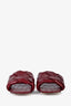 Bottega Veneta Burgundy Leather 'Lido' Slide Size 35.5