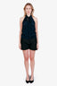Khaite Black Cotton Mini Shorts Size 4