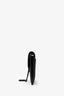 Christian Dior 2021 Black Ultramatte Leather Small Saddle Pouch with Chain