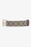 Gucci Red Leather GG Supreme Reversible Belt Size 85