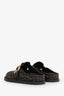 Fendi Brown Canvas Zucca Print Mules Size 37