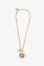 Pre-loved Chanel™ 2025 Cruise Gold Tone Seashell Faux Pearl Necklace