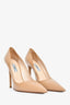 Prada Nude Saffiano Leather Pointed Toe Heel Size 39