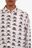 Balenciaga White/Black Logo Button-Down Shirt Size 2 Men's