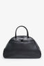 Christian Dior 2000 Black Calfskin Embossed Large Saddle Bowler Bag