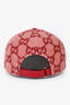 Gucci Red/Pink Wool GG Monogram Baseball Hat