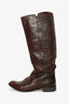 Golden Goose Deluxe Brand Brown Leather Western Boots Size 40
