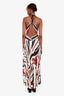 Ba&sh White/Red Striped 'Joas' Midi Dress Size 2