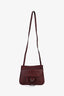 Hermès Burgundy Swift Leather Mini Halzan 22 Crossbody Bag