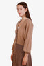 Frame Brown Cashmere Cropped Cardigan Size XS