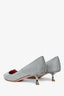 Roger Vivier Escarpins à bout pointu et talons kitten argentés à paillettes Pointure 39