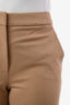 Max Mara Tan Tapered Trouser Size 4