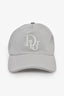 Christian Dior Grey Cotton Sparkle Logo Baseball Hat Size M