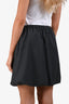 Samsoe Samsoe Grey Wool Blend Drawstring Saroko Mini Skirt Size S