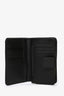 Prada 2010 Black Saffiano Leather French Wallet with Zip Coin Purse