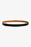 Hermès Black Leather Kelly Belt 18 PHW