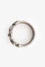 Sterling Silver Diamond Confetti Four Row Ring Size M