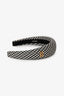 Miu Miu Black/White Plaid Headband