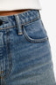 Alexander Wang Blue Denim High Rise 'Bite' Shorts Size 24