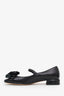 Jimmy Choo Black Leather Rosa Flower Embellishment Mary Janes Size 36