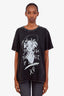 Anine Bing Washed Black Cotton 'Kent Spirit' T-Shirt Size M