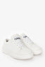 Ganni White Leather Sporty Mix Monochrome Sneakers Size 36