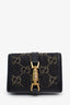 Gucci Navy Denim GG Supreme Jackie 1961 Compact Wallet