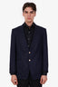 Tom Ford Navy Wool Tuxedo Blazer Size 48 Mens