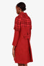 Pre-loved Chanel™ FW16 Red Fantasy Tweed Mid-length Coat Size 36