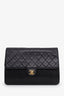 Pre-loved Chanel™ 2002-03 Black Quilted Lambskin Single Flap Bag