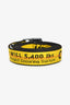 Off-White Yellow/Black Canvas Industrial Belt