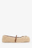 Gucci Brown Shearling Horsebit Ballet Flats Size 38.5