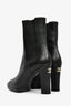 Pre-loved Chanel™ Black Leather Heeled Chelsea Boots Size 40