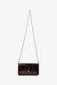 Louis Vuitton Burgundy Monogram Vernis Felicie Wallet On Chain