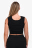 Gucci Black Spandex GG Crop Top Size L