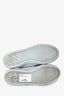 Pre-Loved Chanel™ 2022 Light Blue Denim Quilted Interlocking CC Logo Sneaker Size 37