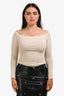 Jacquemus Beige Cotton Sierra Top Size M