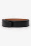 Hermès 2011 Black/Brown Leather Reversible Belt No Buckle Size 85