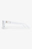 Linda Farrow White Cat Eye Sunglasses