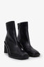 Acne Studios Black Leather Heeled Ankle 'Booker' Boot Size 39