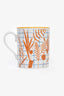 Hermès "Walk In The Garden" Porcelain Orange Mug
