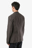 Prada Brown Single-Breasted Blazer Size 56R Men's