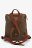 Lonchamp Green Nylon Le Pliage Backpack