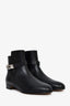 Hermès Black Leather Neo Kelly Ankle Boots Size 36