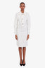Bottega Veneta Ivory PF2020 Technical Coated Shirt Dress Size 36
