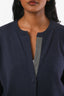 Pull en V en cachemire gris anthracite orné de perles, Brunello Cucinelli, taille S
