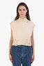 Marni Cream Cotton Distressed Vest Size 38