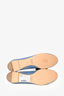 Chloe Blue Lambskin Leather Scallop-Edge Ballerina Flats Size 38.5